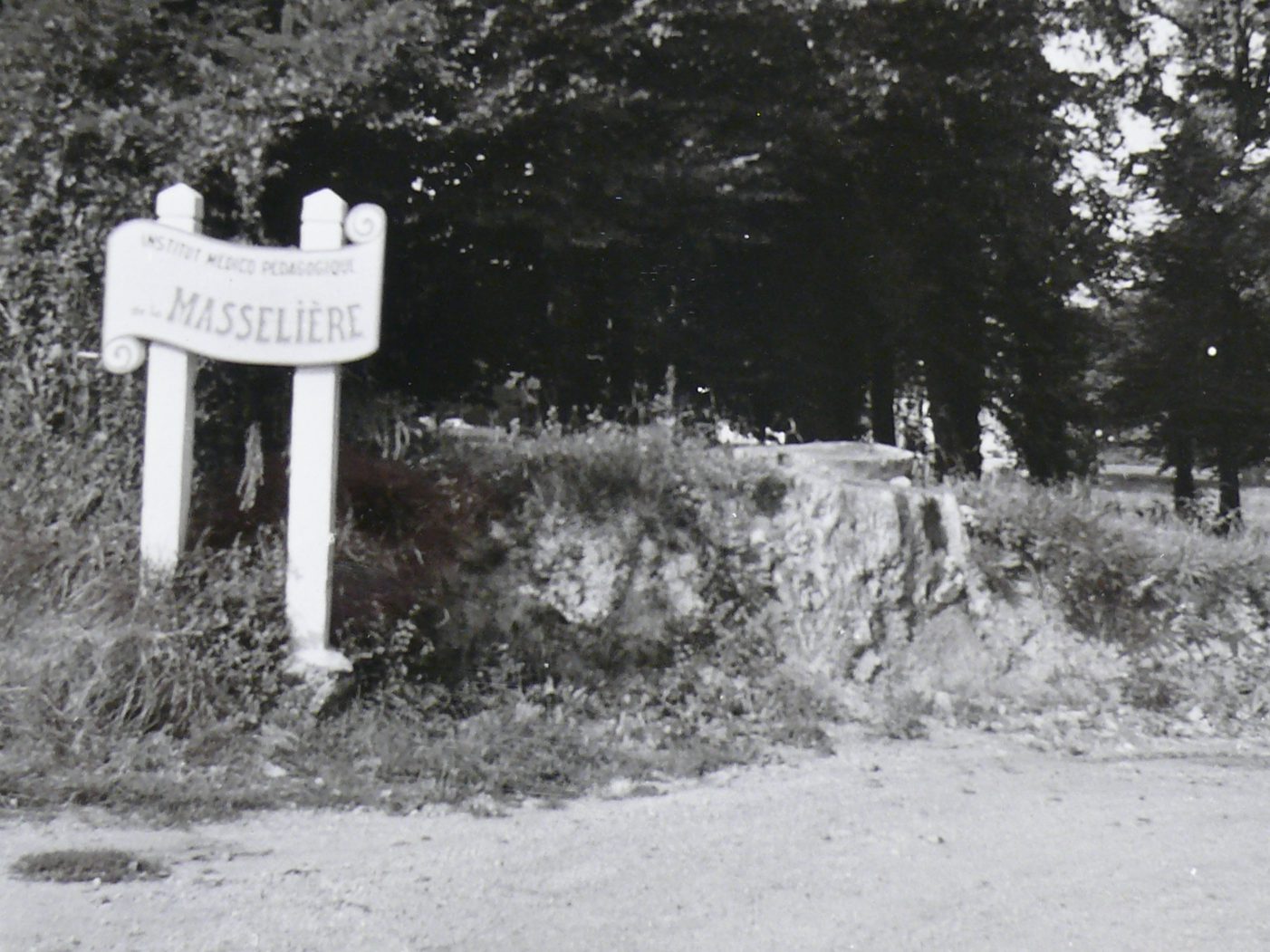 Il s'agit de la photographie du panneau de la Masselière présente dans un album photo.